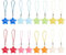 craspire 16 Stück Stern-Handy-Anhänger, Schlüsselanhänger, Acryl, Autoschlüssel, Zum Aufhängen, Geldbörsen-Anhänger, Dekoration, Zubehör, Geschenk, Damen-Dekoration Für Beste Freundin, Schwester
