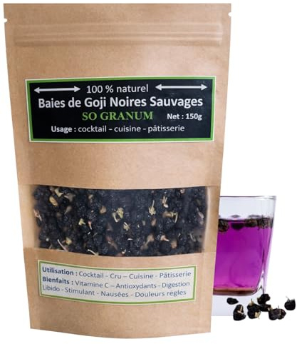 Goji noir sauvage - Goji noir séché - remède naturel - anti-âge - herbes séchées - thé minceur