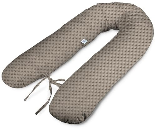 ekm trade Typ V 180cm XL Stillkissen Schwangerschaftskissen Lagerungskissen Seitenschläferkissen Handmade 100% Zertifizierte Baumwolle Geräuschlos (92)