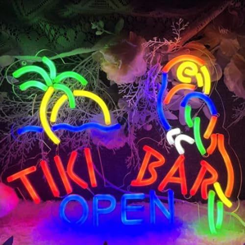 LED Sign Bar Neon Signs Drinks Led Lights Tiki Bar Wall Decorative Night Lamps Party Decoration Light USB Brightness Adjustable