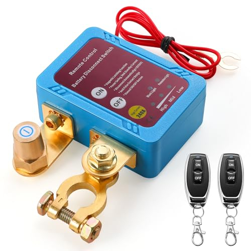 Fernbatterie Trennschalter 12V 240A Auto Batterie Trennschalter, Batterie Kill Switch Intelligenter Batteriewächterfür Autos, Wohnmobile, ATVs, LKWs, Boote