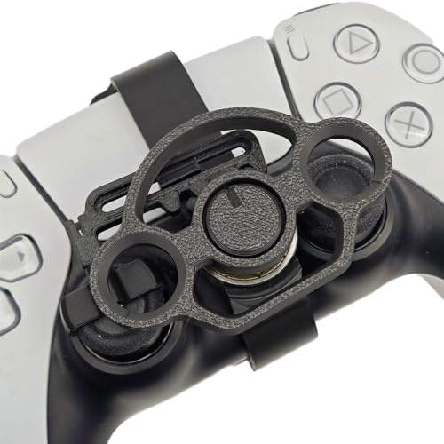 Zhixteu Racing Wheels für PS5 für PS5 Slim, 3D Druck Mini Lenkrad Game Controller Zusätzliche Ersatz Zubehör (Modell mit zwei Löchern)