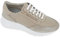Hergos, Sneakers da Donna in Pelle Traforata con Cerniera Laterale, Sabbia, 39 EU