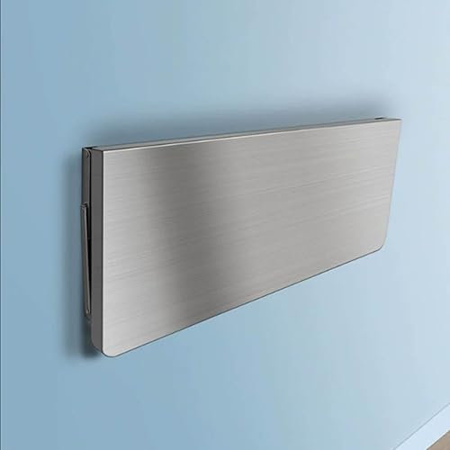 Wandmontierter Klapptisch Küchen-Esstisch Wandmontierter Klapptisch Computertisch,Edelstahl 304, Tragfähigkeit 150 kg, faltbares Design, mit Stützrohr, Bohrinstallationsmethode(Size:130*30*3cm)