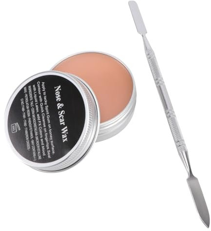 Healvian Modellierwachs Gesicht Halloween Schminke Wachs Narbenwachs Halloween Narben Künstliche Wundnarben Wachs Mit Spachtelwerkzeug Painted Scars für Spezialeffekte
