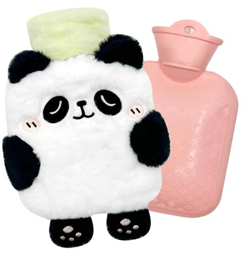 Cartoon Wärmflasche Anime Wärmflasche Kuscheltier Cartoon Heißwasserflasche für Kinder Wärmflasche Weiches Plüsch Herausnehmbarer für Kinder Geschenkfür Kind Familie Freund