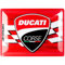 Nostalgic-Art Retro Blechschild, 30 x 40 cm, Ducati Corse – Logo Racing Flag – Geschenk-Idee für Biker, Original Lizenzprodukt (OLP), aus Metall, Vintage Design, Blechschilder Sprüche