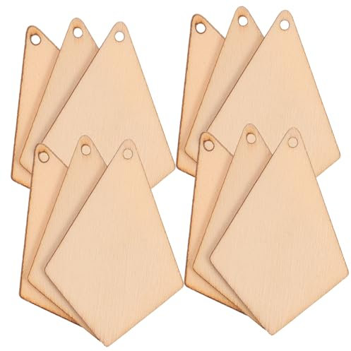 Tofficu 50stücke Geometrische Ohrringe Aus Holz Ohrhänger Für Frauen Lässiger Schmuck Party-ohrschmuck Ohrschmuck