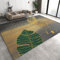 Teppich mit tropischen Pflanzen, Monstera-Blatt-Design, leicht zu reinigen, für den Innenbereich, Schlafzimmer, Wohnzimmer, Kinderzimmer, ästhetische Heimdekoration, 70 x 140 cm