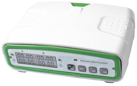 Kit de Riego por Goteo, Automático de Riego de Doble Bomba, Kit Completo de Riego por Goteo con Temporizador de Agua Programable de 30 Días Tubo de Pantalla LCD para Jardines