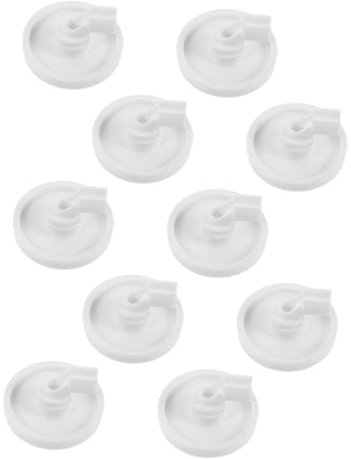Uonlytech 10pièces Kit De Roulettes Pour Lave-vaisselle Plastique Remplacement Pour Roues Et Goujons De Panier Inférieur De Réparation Et Accessoire