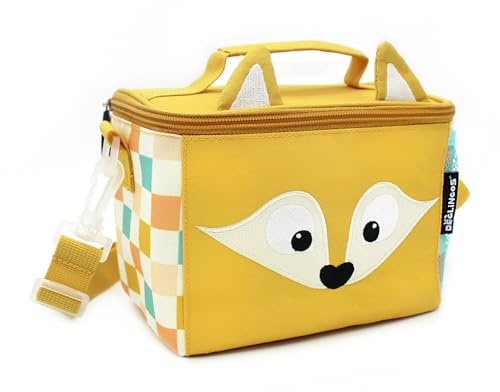 LES DÉGLINGOS Sac Isotherme • Lunch Bag Enfant | Bagage Repas Enfant | Bandoulière | Pique-Nique Goûter | Isolant PEVA | Polyester Recyclé