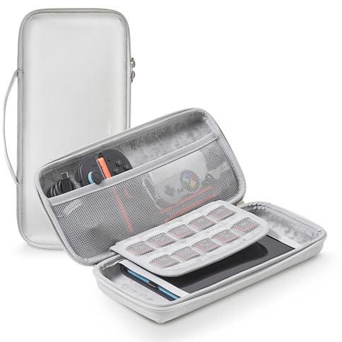 elago Funda de Transporte para Nintendo Switch 2 | Carcasa Rígida, Microfibra Suave, Bolsillos para Mandos y Accesorios (2025, 10 Ranuras para Tarjetas)