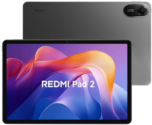 Xiaomi Redmi Pad 2 11 Inch Tablet | 2.5K 90Hz Display, MediaTek Helio G100-Ultra, 4GB RAM 128GB Storage, 9000mAh Battery, Dolby Atmos Quad Speakers, Grey