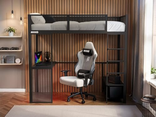 Recoil Glitch Metal Gaming High Sleeper with Desk