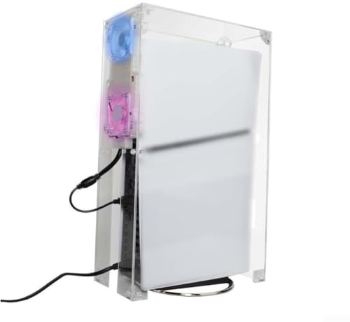 FACAIIO for ps5 Slim Dust Cover Transparent PC Case for Sony for playstation 5 Console Protection Against Dust Pet Hair Scratches 40x25x11cm