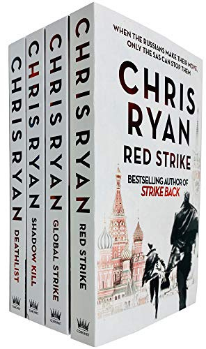 Strike Back Series 4 Books Collection Set by Chris Ryan (Books 1 - 4) (Deathlist, Shadow Kill, Global Strike & Red Strike)