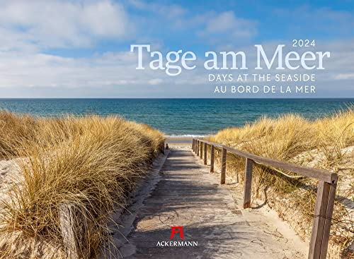 Tage am Meer Kalender 2024, Wandkalender im Querformat (45x33 cm) - Landschaftskalender / Naturkalender, Küsten und Strände in Deutschland