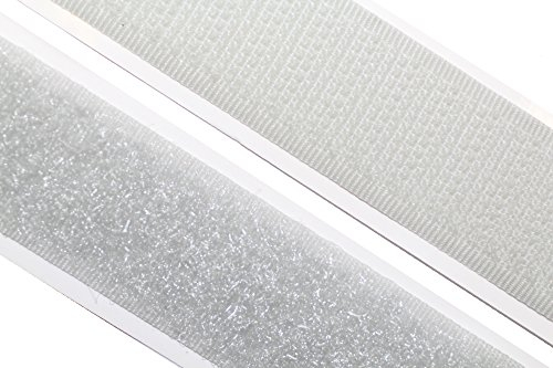 dalipo 18003 - Klettband selbstklebend - Farbe: hellgrau - Breite: 20 mm