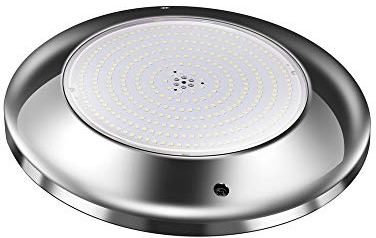 LED Pool Scheinwerfer 12V AC 35W RGB Multicolor Gehäuse Edelstahl D260x25mm Ospa/Wibre Ersatz