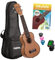 Cascha Sopran Ukulele Set Kinder Erwachsene I Ukulele Starter Kit 3 Plektren Tasche deutsches Lehrbuch Stimmgerät I Sopran Ukulele Mahagoni I Kleine Hawaii Gitarre für Anfänger Fortgeschrittene