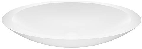 VIGO VG04011 Wisteria - Fregadero de baño de piedra mate, color blanco