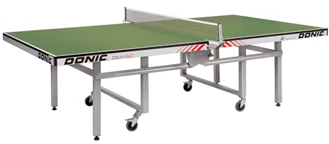 Donic Tischtennisplatte Delhi SLC | ITTF-Zertifiziert | Platzsparend, Made in Germany | DIN EN 14468-1 Klasse A | Feinspan, 22 mm | 110 kg | Maße: 274x152,5x76 cm