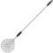 Pizza Peel 9-Inch(23cm) Aluminum Round perforated Turning Pizza paddle Oven Accessories ,With Non-Slip Heat Resistant Handle,Long Handle 47-Inch(120cm)Detachable,for Making Homemade Pizza Bread