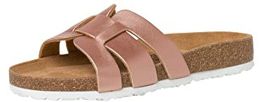 Tamaris Femme Mules, Dame Sabots,Pantoufle,Slides,Sandale,Chaussure d'été,Chaussure de Loisir,Rose Gold,41 EU