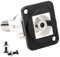 QIANRENON 3.5mm Panneau Montage Audio Adaptateur TRS 1/8 Femelle à Femelle stéréo Casques Connecteur, XLR Panneau/D-Typ Panneau Montage, pour Système stéréo et écouteur