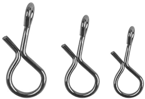 SHADDOCK Fly Fishing Snaps Stainless Steel Quick Change Fly Clips No Knot Fast Easy Fly Hook Lure Snap Combo Hook Snaps for Fly Fishing(L)