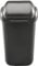 Home Centre Flip Top 15L Classic Plastic Waste Bin Kitchen Office School Work Recycling Disposable Trash Dispenser Household Recyclable Rubbish Bin Easy Cleaning Graphite
