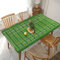 Rechteckige Tischdecke, 152 x 76 cm, für 1,5 m Esstischschutz – American Football Feldball Sport bedruckte elastische Einfassung, knitterfreie Tischdekoration, Tischdecke