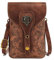 Larswon Gürteltasche, Renaissance Tasche Mittelalter Leder Gürteltasche Ren Faire Zubehör Kleine Crossbody Gürteltasche Handy Tasche Renaissance Gürtel, Braun - Fee, Medium