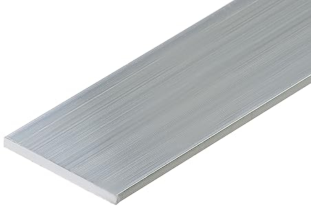 Profilo piatto in alluminio, dimensioni: 40 x 3 mm, lunghezza: 1 m, spessore: 3 mm, grezzo