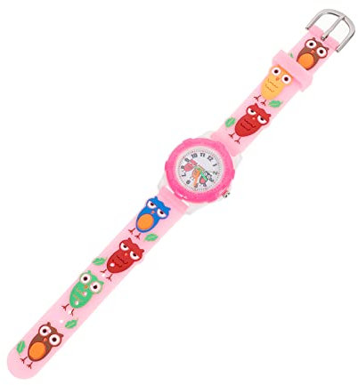 BESPORTBLE Innovative Kinderuhr Mit Eulenmuster Elegant Für Jungen Und Mädchen Mit Cartoon-tieren-armband