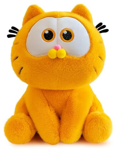 Zaloife Plüschtier Katze Gelb, Kuscheltier Katze Plush 25cm, Katze Stofftier Plüsch Puppe Geschenk für Kinder