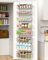 VyGrow Over The Door Pantry Organizer, 8-Tier Pantry Door Organizer Shelves with Adjustable Basket, Metal Hanging Spice Rack for Kitchen, Pantry, Cabinet, Back of Door Seasoning Rack, White