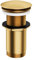 Omnires A716GLB KLIK-KLAK Bouchon clic-clac pour lavabo sans trop-Plein, Brushed Gold