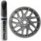 Treesiche Farbe Alufelge Ausbesserungslack für Tesla Model 3 Highland 19 Photon Felge Silber Alufelge,Ausbesserungslack Felgenkratzer Reparatur Felgenlack Randsteinfarbe Stift（Phantom Metallic）