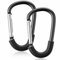 SURDOCA Ganci per passeggino, 2pcs grandi ganci per passeggino per borse, clip e ganci universali per passeggino, gancio mamma per passeggino resistente, accessori per passeggino per mamma nero 2