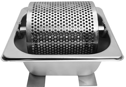 Stainless Steel Butter Spreader Wheel with Stand – Professional Rotary Butter Roller for Even Spreading, Time-Saving Melted Butter Dispenser for Home, Restaurant, Grill and Kitchen Use