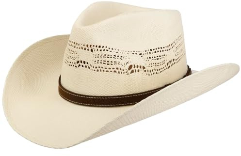 Stetson Western Vented Toyo Strohhut Lederband Damen Sommer