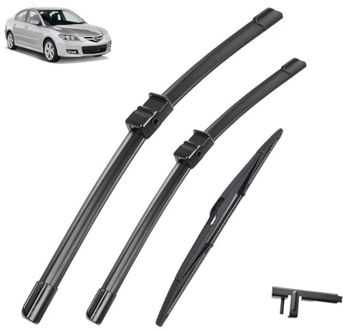 Vorne und Hinten Wischer Set Für Mazda 3 BK 2004-2008 2005 2006 2007 beschichtet scheibenwischer klinge 21 + 19 + 14(Left hand drive)