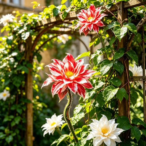 Selten MehrjäHrige Clematis, GartenverschöNerung, Pflegeleicht-1500Stk.-D