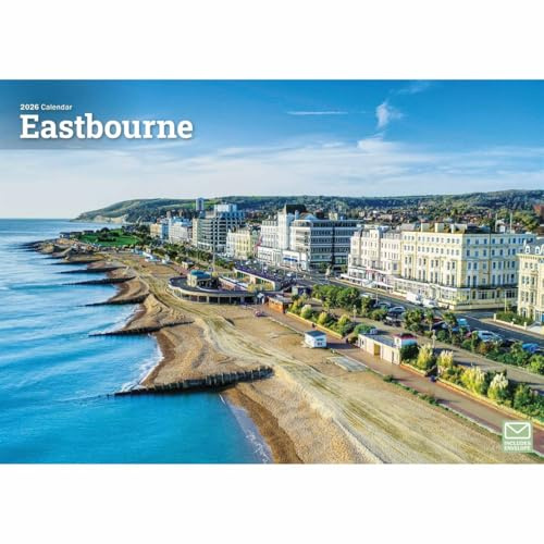 Eastbourne A4 Calendar 2026, Wall Calendars, Month To View, Travel, Gift