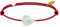 LES POULETTES BIJOUX - Bracelet Petit Coeur de Nacre - Classics - Rouge
