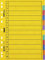Ringbuchregister FACT!plus Brunnen 12-teilig - 6 Farben / A4 - Blanko