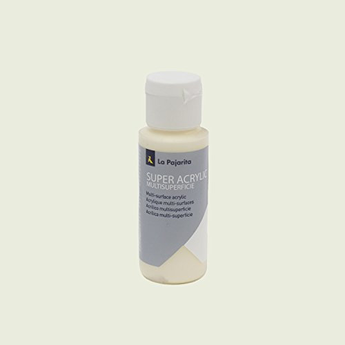 La Pajarita 177576 Pintura para Decoración y DIY, Super Acrylic, 1, Beige (Marfil)