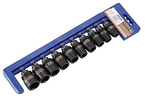 ALYCO 198233 - Juego de llaves de 10 vasos de impacto insercion 1/2 de 10-22 mm